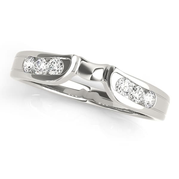 Curved Bands Wedding Band preview in White 14kt gold