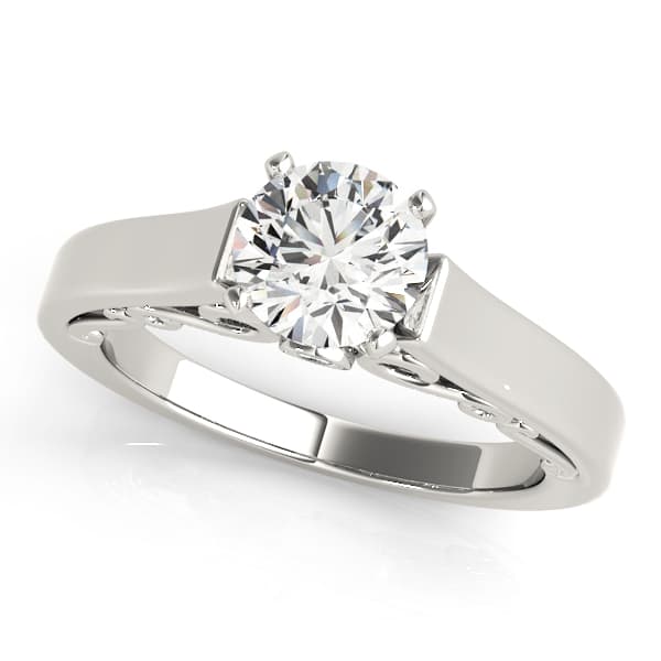 Round Authentix Signature Bridal Displays Promise Collection Engagement Ring in White 14kt gold