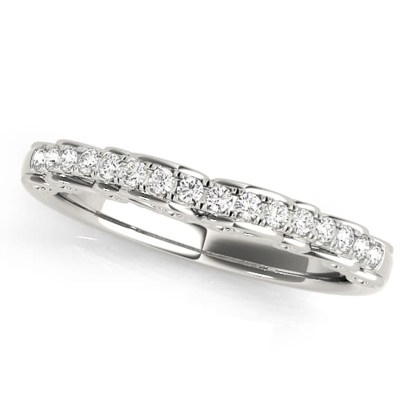 Curved Bands Wedding Band preview in White 14kt gold