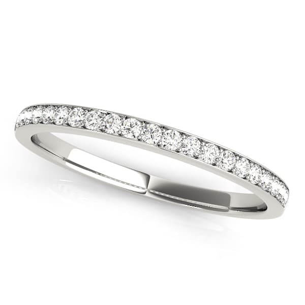 Prong Set Prong Set Wedding Band in White 14kt gold
