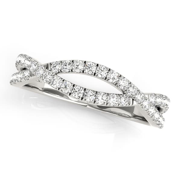 Twisted Wedding Band preview in White 14kt gold