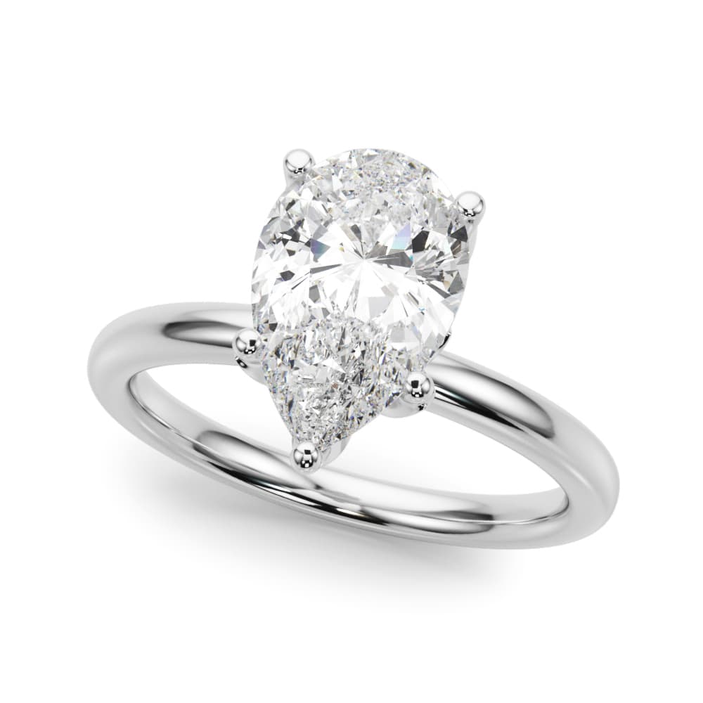 Pear New Bridal Engagement Ring in White 14kt gold