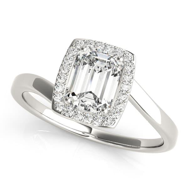 Emerald Authentix Signature Bridal Displays Desire Collection Engagement Ring in White 14kt gold