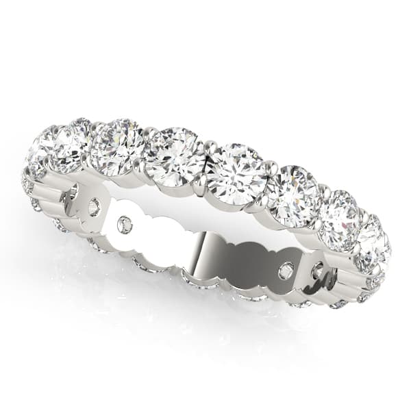 Eternity Wedding Band in White 14kt gold