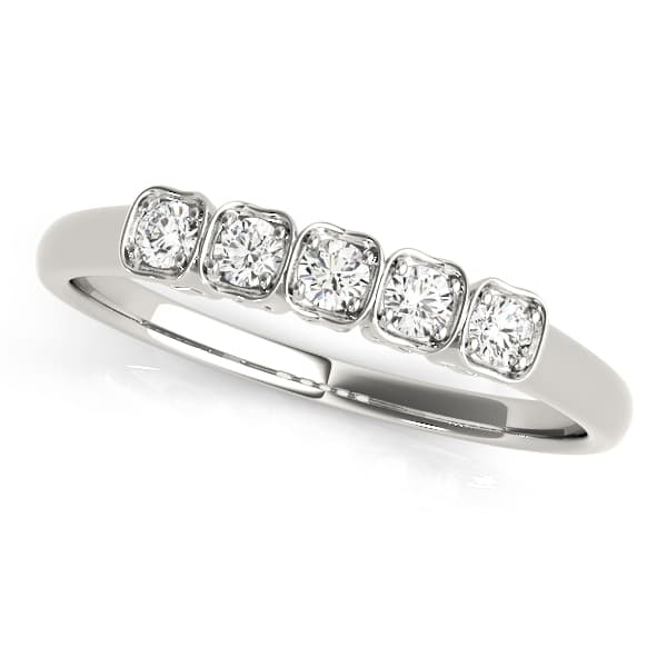 Prong Set Other Wedding Band preview in White 14kt gold