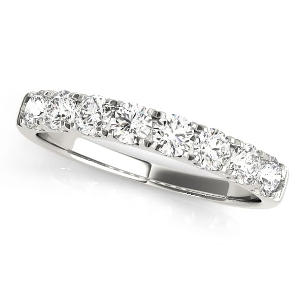 Prong Set Split Prong Wedding Band preview in White 14kt gold