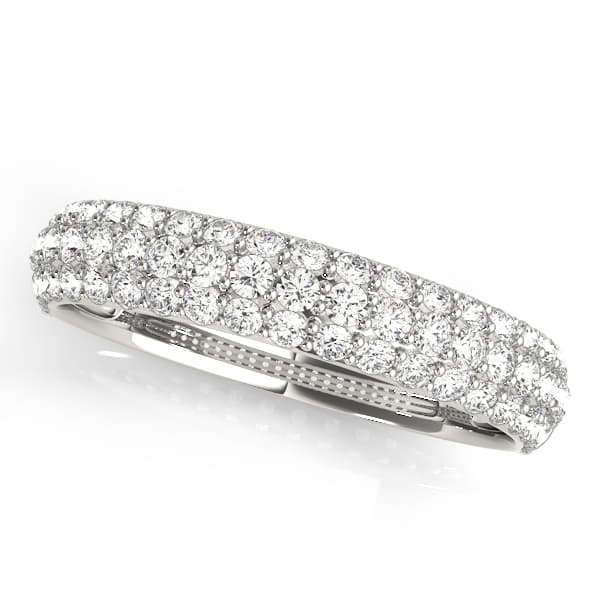 Pave Wedding Band preview in White 14kt gold