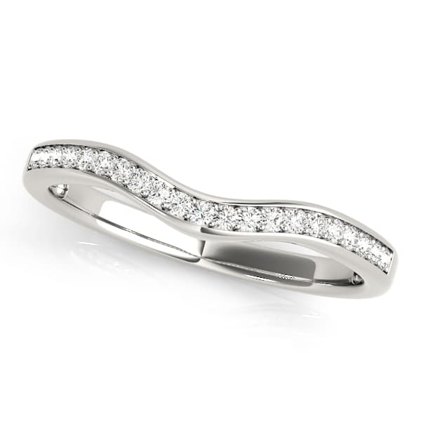 Curved Bands Wedding Band preview in White 14kt gold