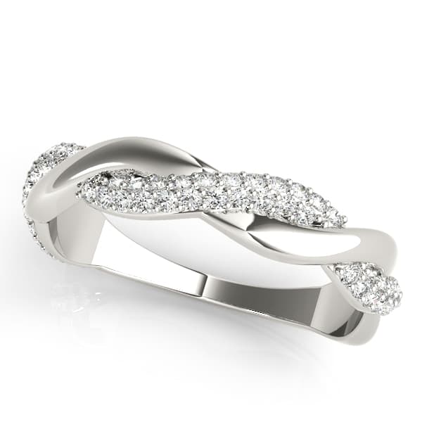 Bands Wedding Band in White 14kt gold