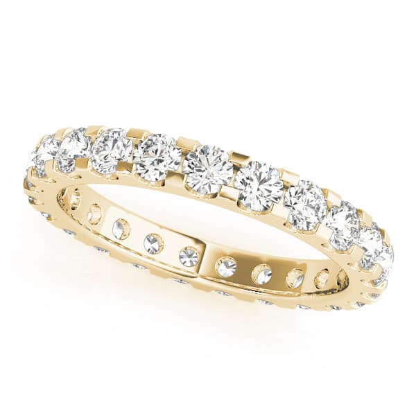 Eternity Wedding Band in yellow gold