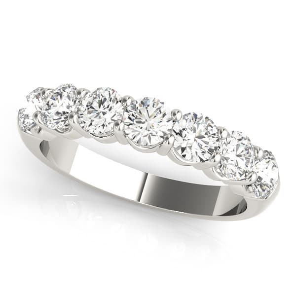 Machine Bands Wedding Band in White 14kt gold